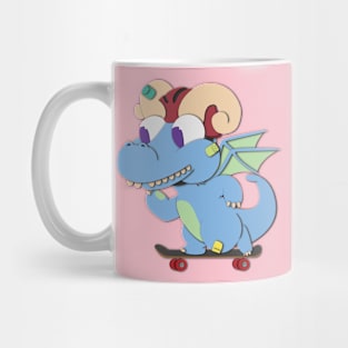 Skateboard Dragon Mug